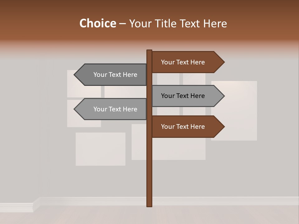 Blue Blank White PowerPoint Template