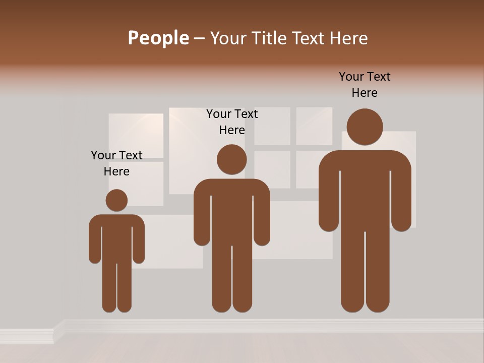 Blue Blank White PowerPoint Template