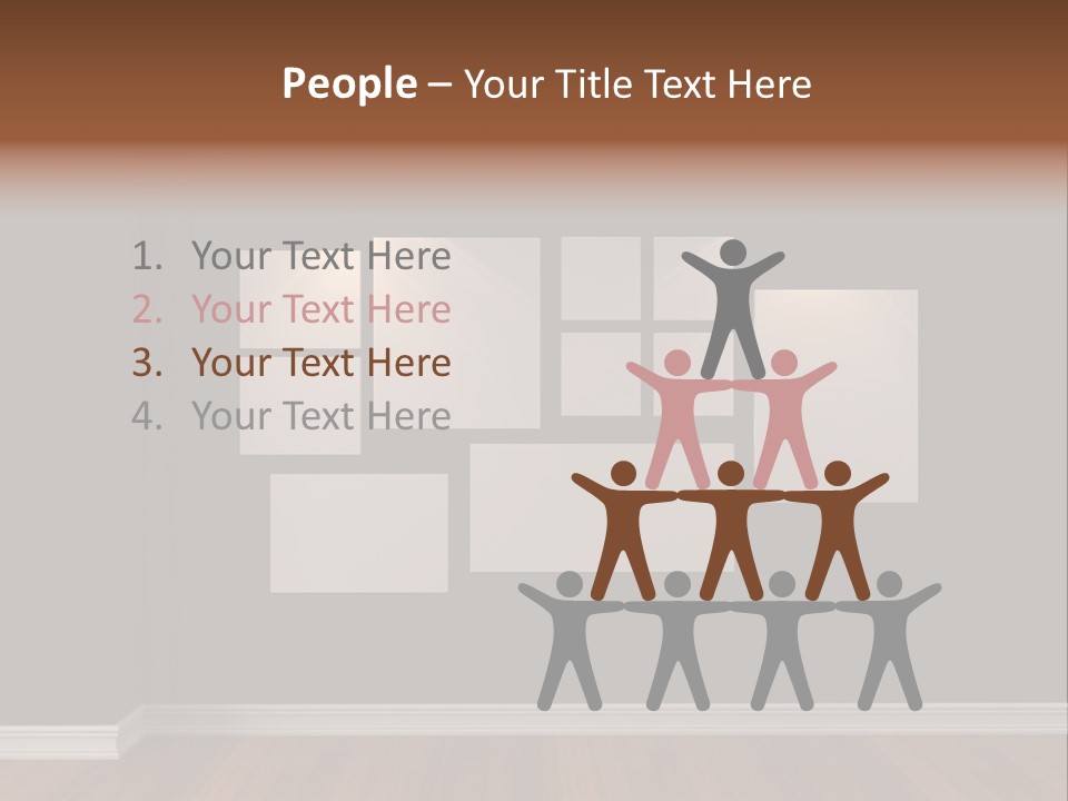 Blue Blank White PowerPoint Template