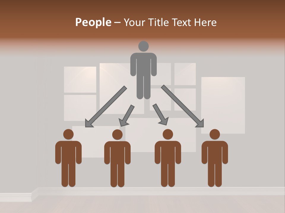 Blue Blank White PowerPoint Template