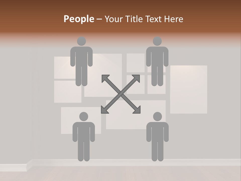 Blue Blank White PowerPoint Template