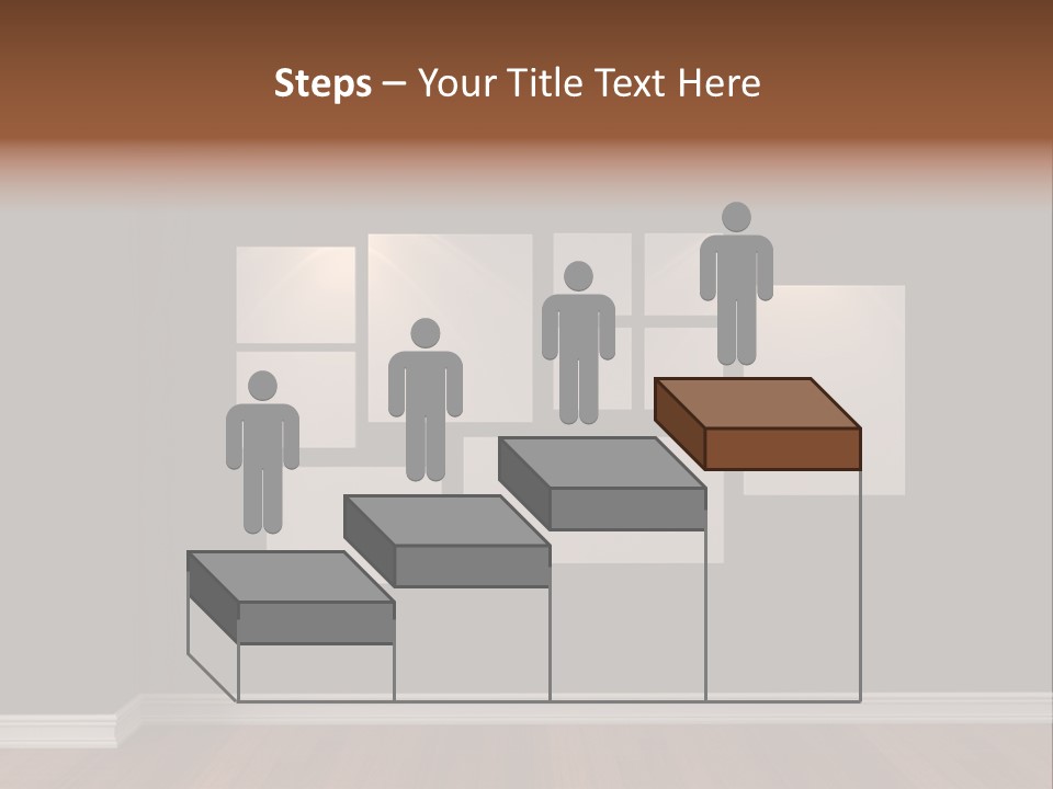 Blue Blank White PowerPoint Template