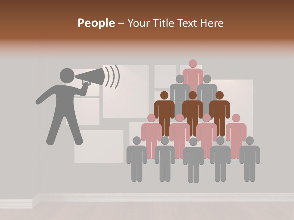 Blue Blank White PowerPoint Template