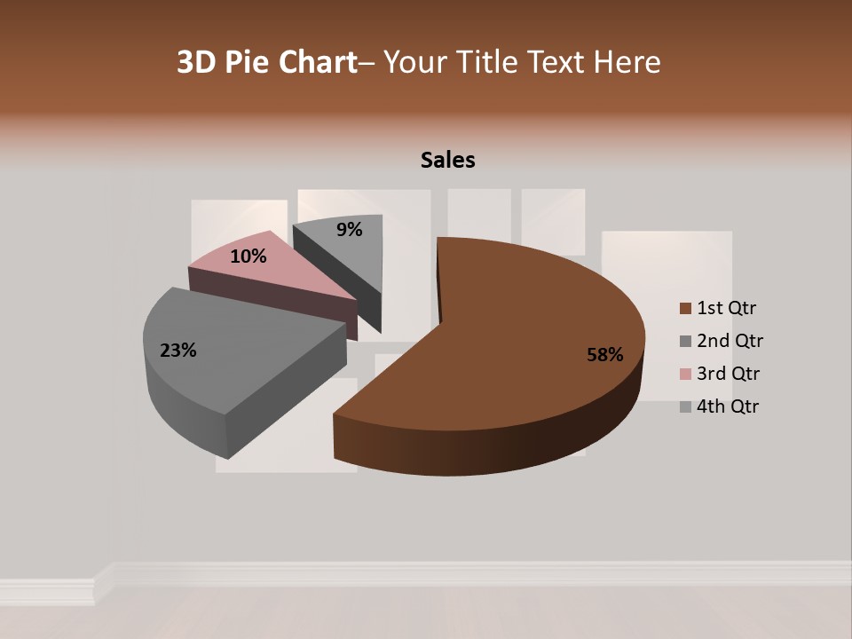 Blue Blank White PowerPoint Template