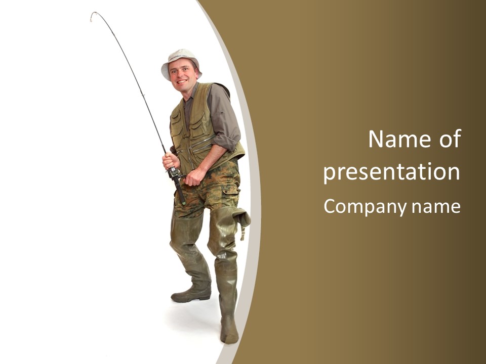 Background Explorer Fishing Net PowerPoint Template