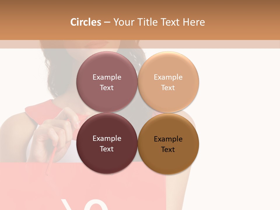 Bag White Copyspace PowerPoint Template