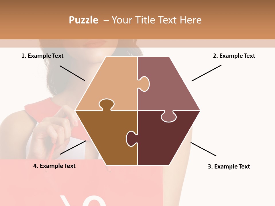 Bag White Copyspace PowerPoint Template