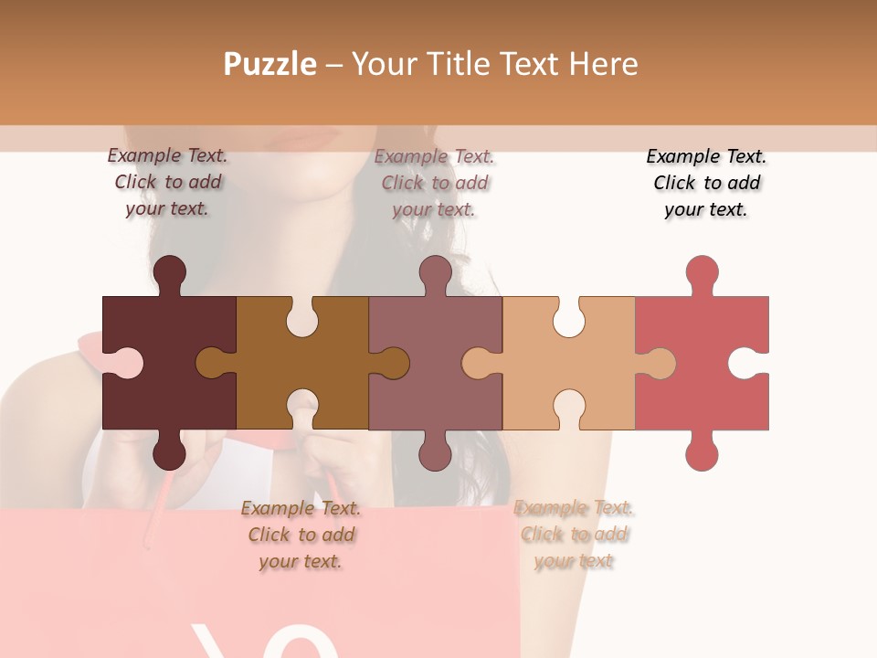 Bag White Copyspace PowerPoint Template