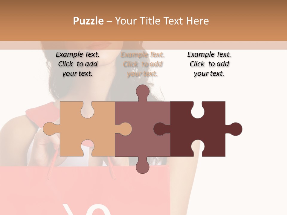 Bag White Copyspace PowerPoint Template