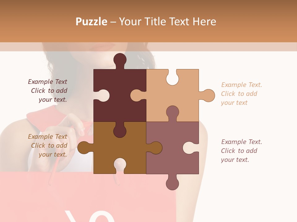 Bag White Copyspace PowerPoint Template