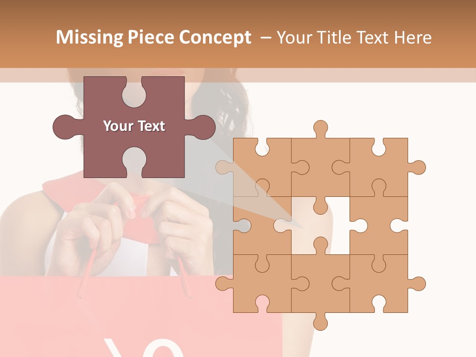 Bag White Copyspace PowerPoint Template