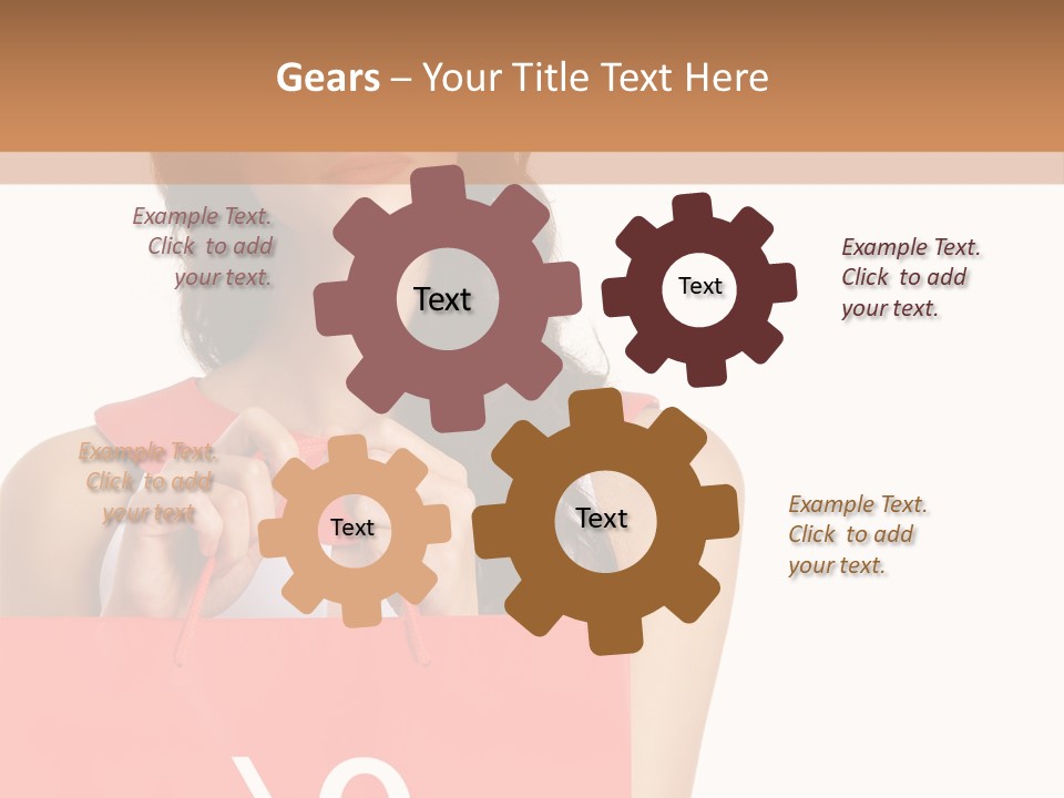 Bag White Copyspace PowerPoint Template