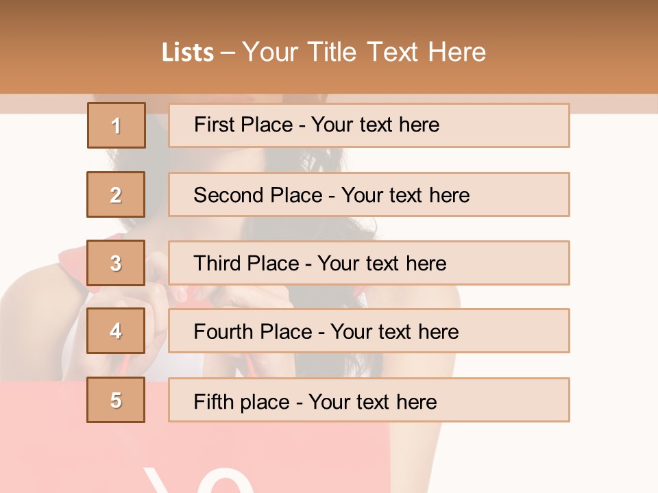 Bag White Copyspace PowerPoint Template