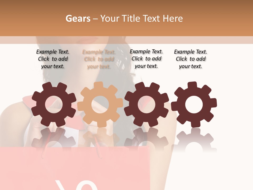 Bag White Copyspace PowerPoint Template