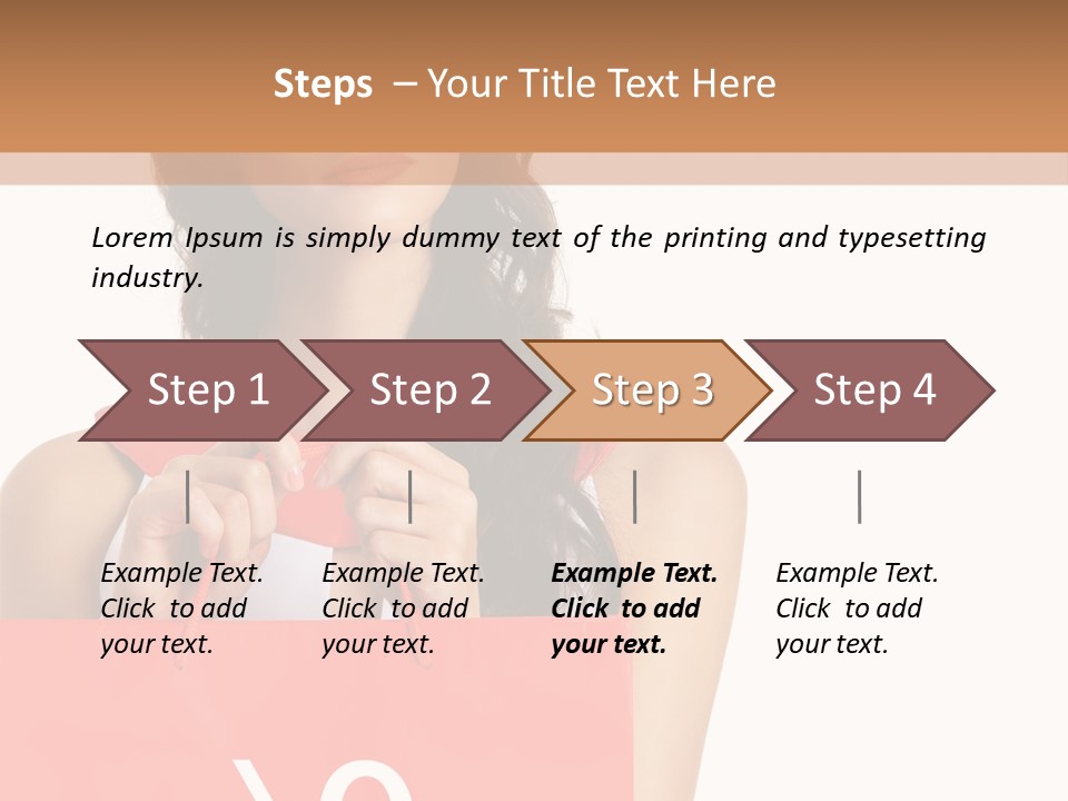 Bag White Copyspace PowerPoint Template