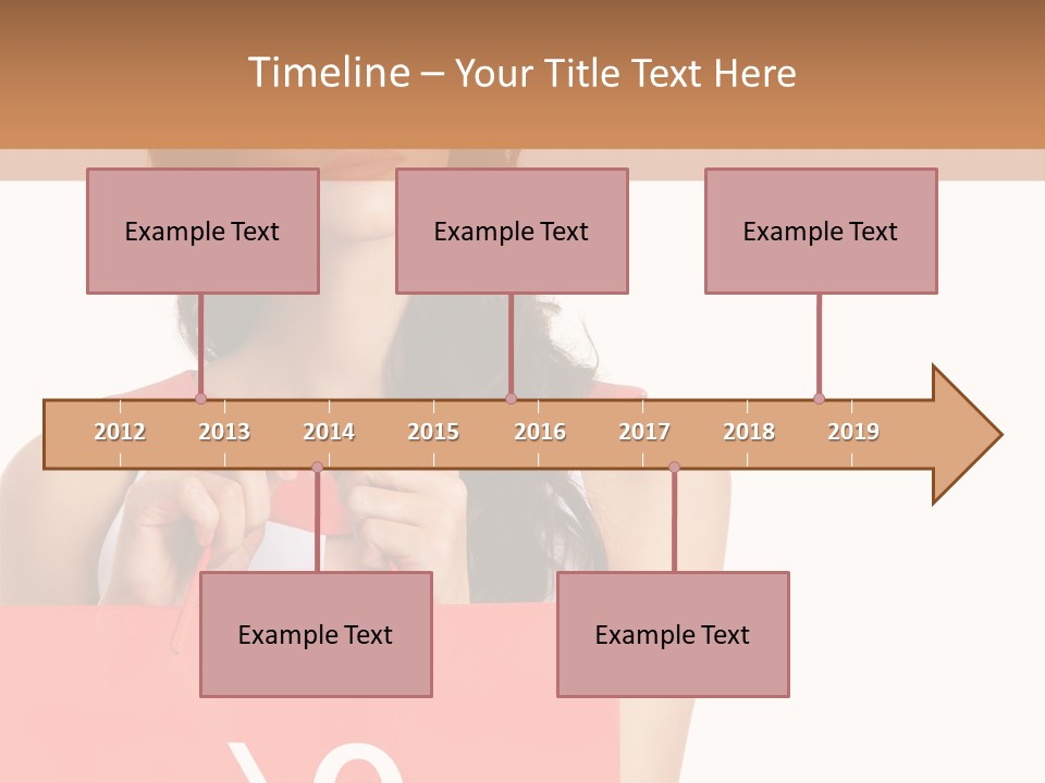 Bag White Copyspace PowerPoint Template