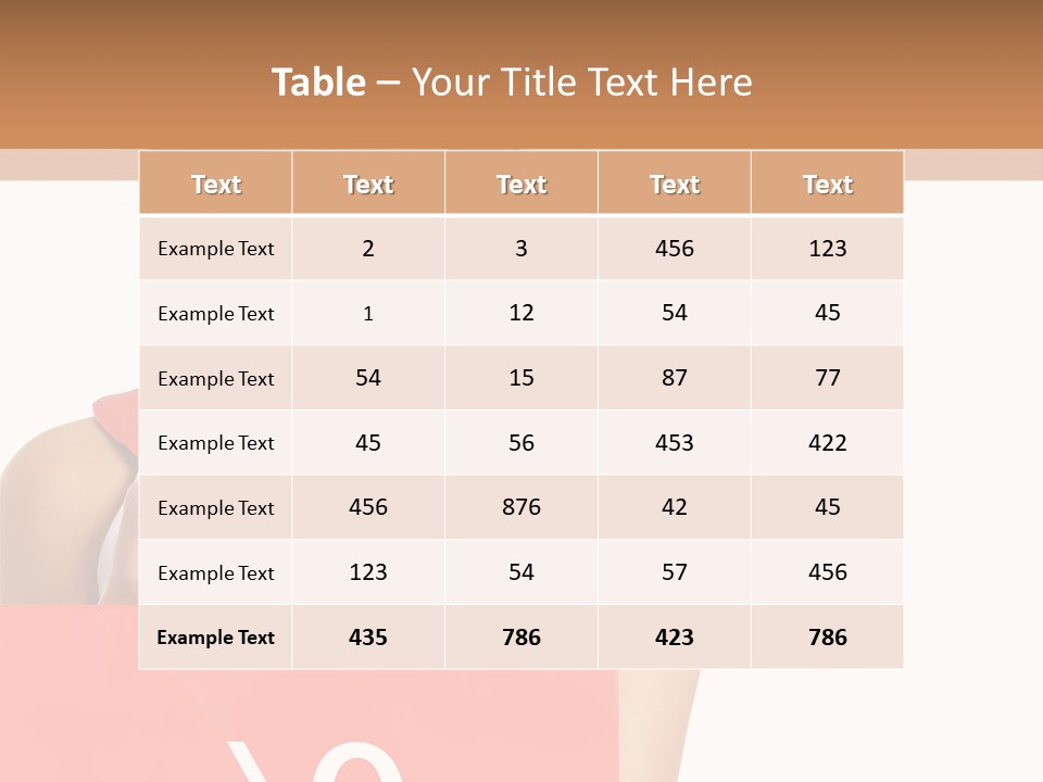 Bag White Copyspace PowerPoint Template