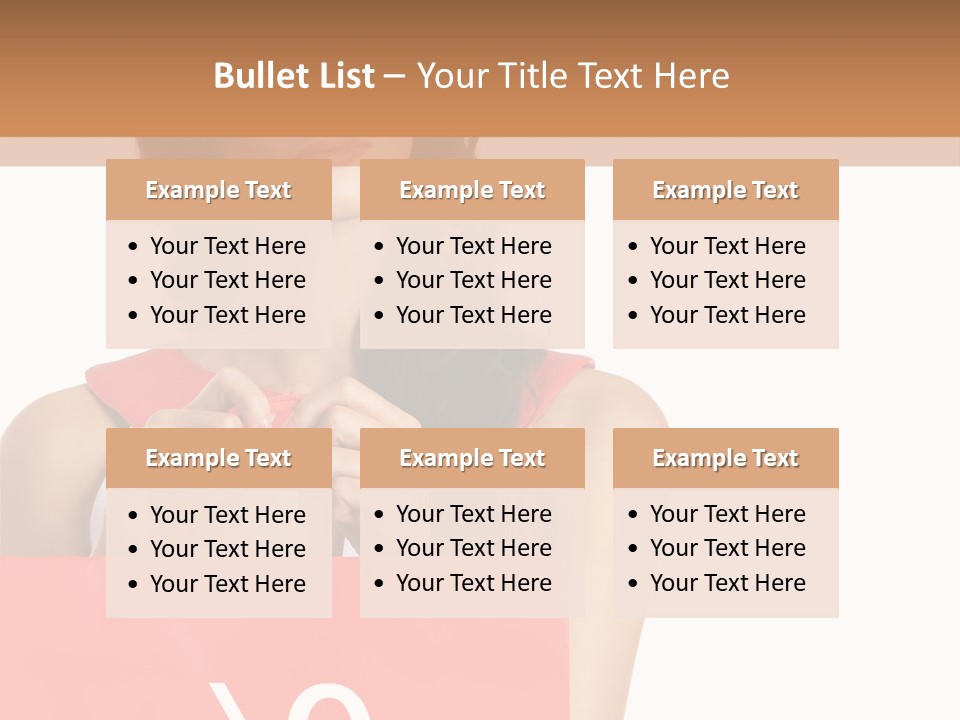 Bag White Copyspace PowerPoint Template