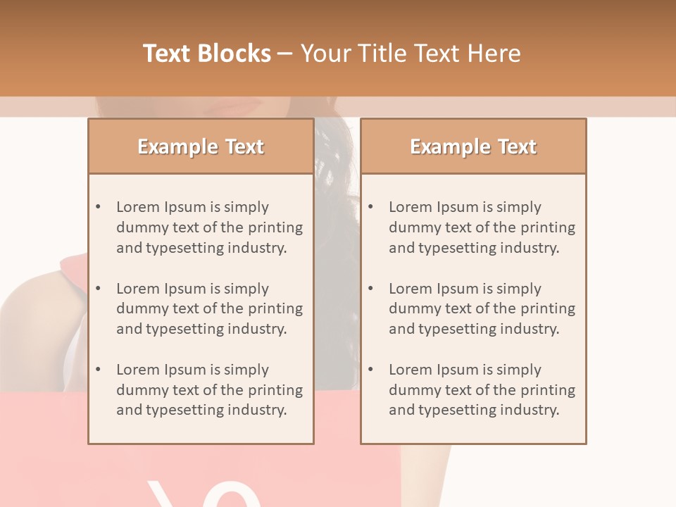 Bag White Copyspace PowerPoint Template