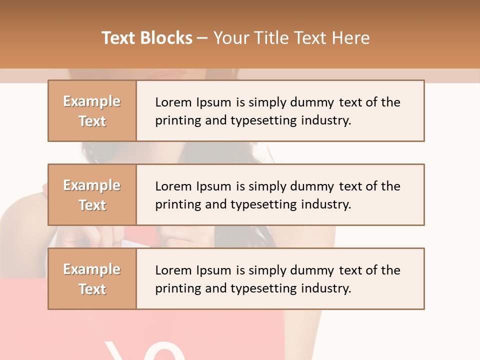 Bag White Copyspace PowerPoint Template