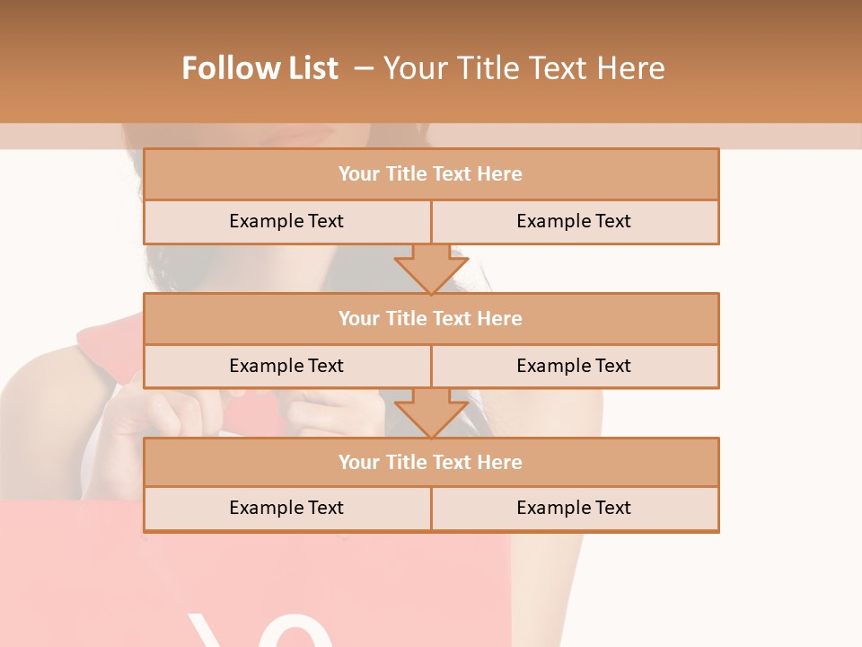 Bag White Copyspace PowerPoint Template