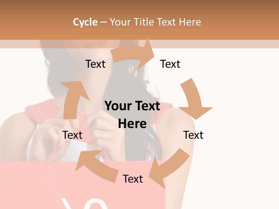 Bag White Copyspace PowerPoint Template