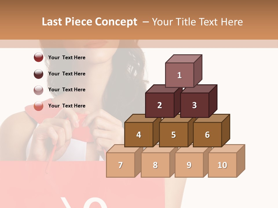 Bag White Copyspace PowerPoint Template