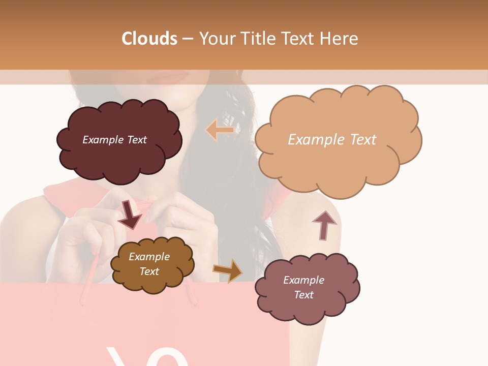 Bag White Copyspace PowerPoint Template