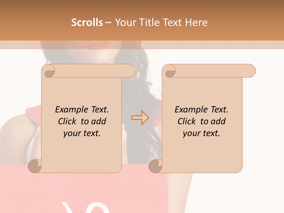 Bag White Copyspace PowerPoint Template