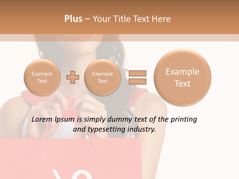 Bag White Copyspace PowerPoint Template