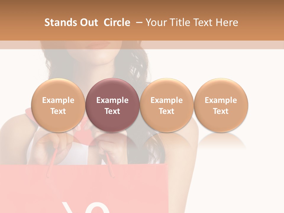 Bag White Copyspace PowerPoint Template