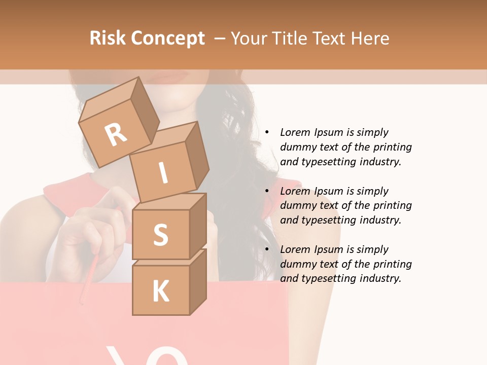 Bag White Copyspace PowerPoint Template