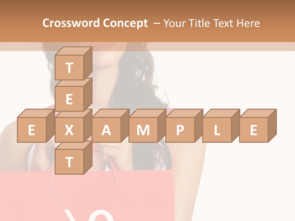 Bag White Copyspace PowerPoint Template