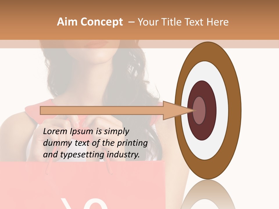 Bag White Copyspace PowerPoint Template