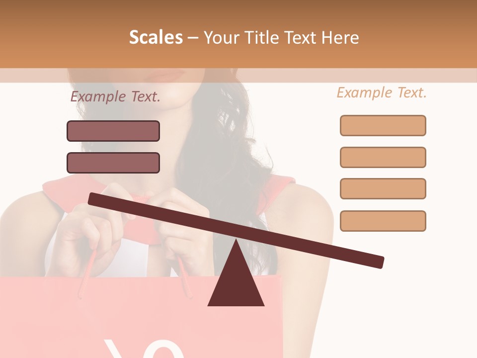 Bag White Copyspace PowerPoint Template