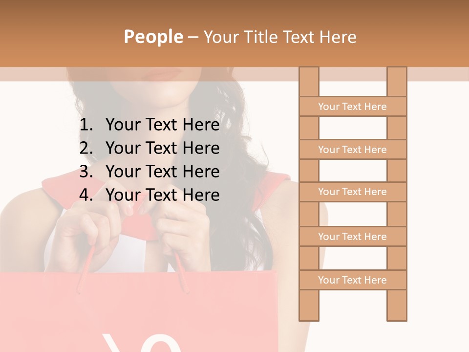 Bag White Copyspace PowerPoint Template