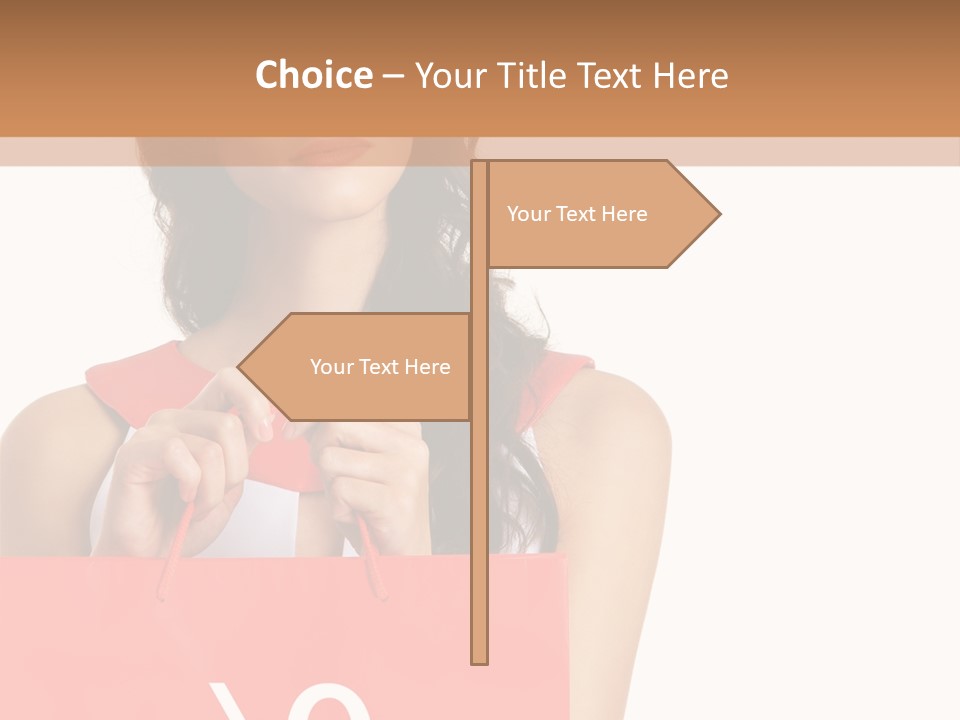 Bag White Copyspace PowerPoint Template