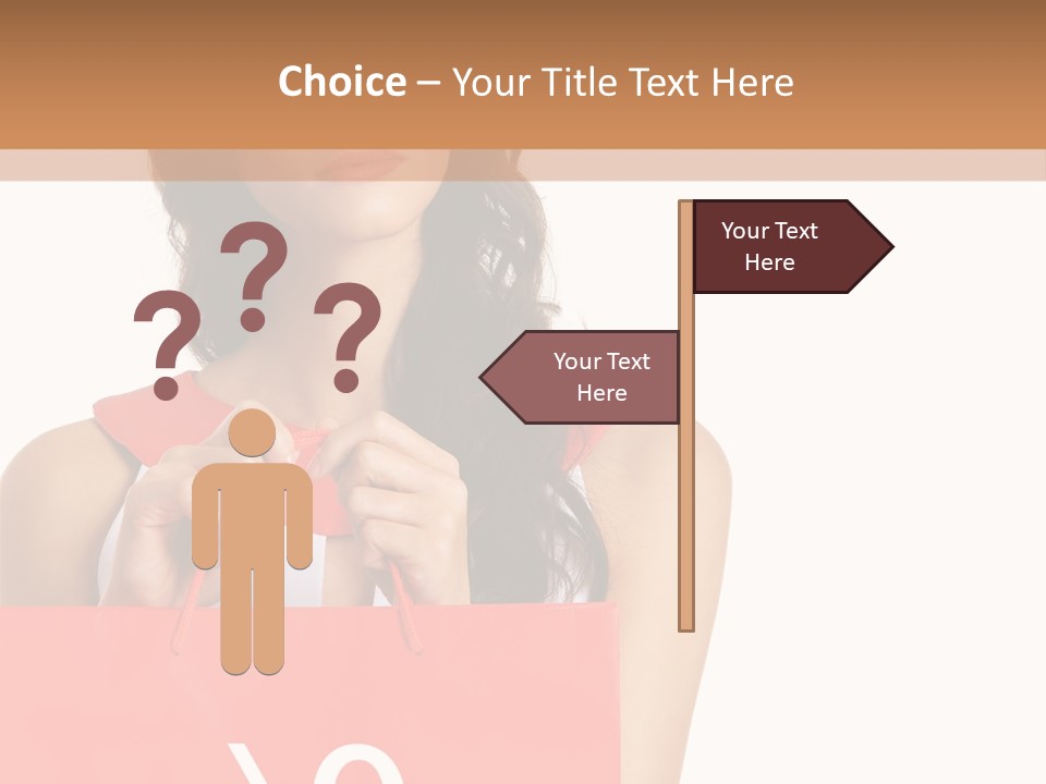 Bag White Copyspace PowerPoint Template