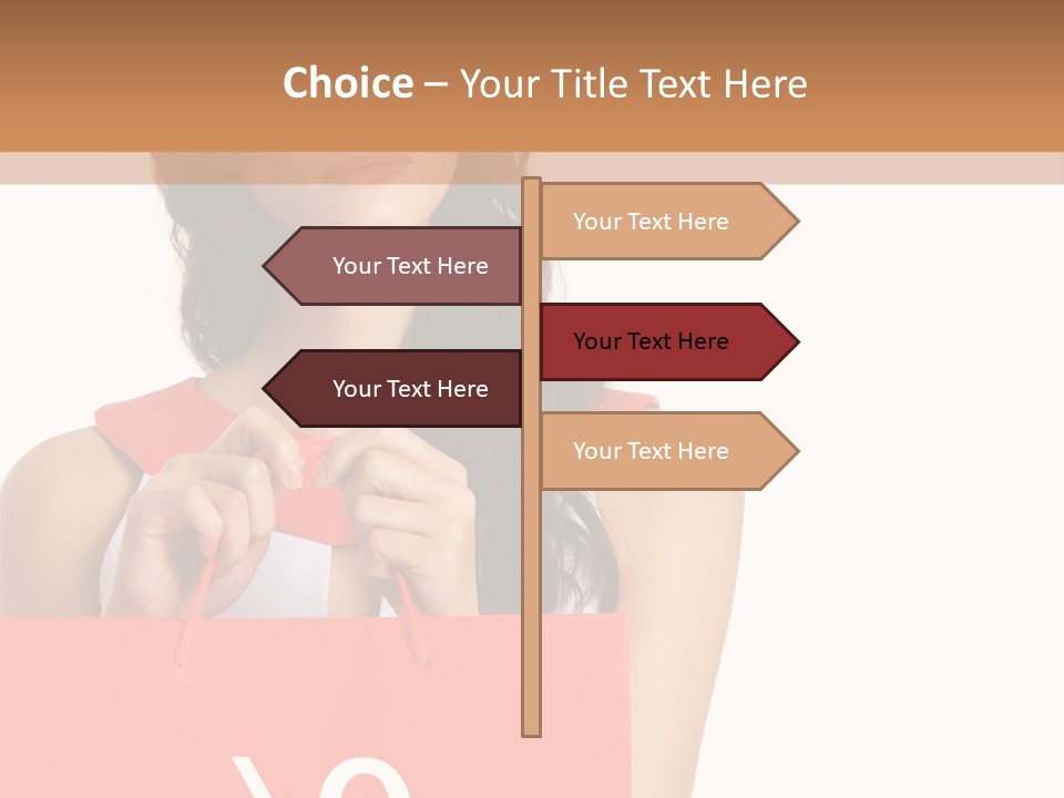 Bag White Copyspace PowerPoint Template