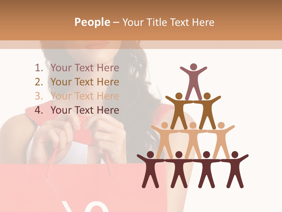 Bag White Copyspace PowerPoint Template