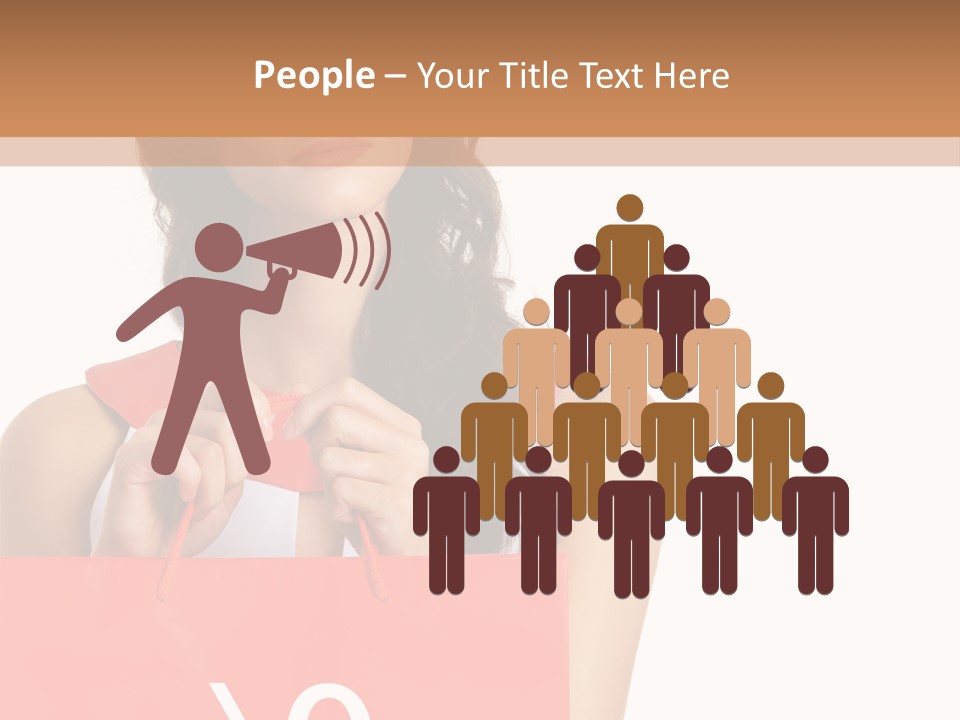 Bag White Copyspace PowerPoint Template