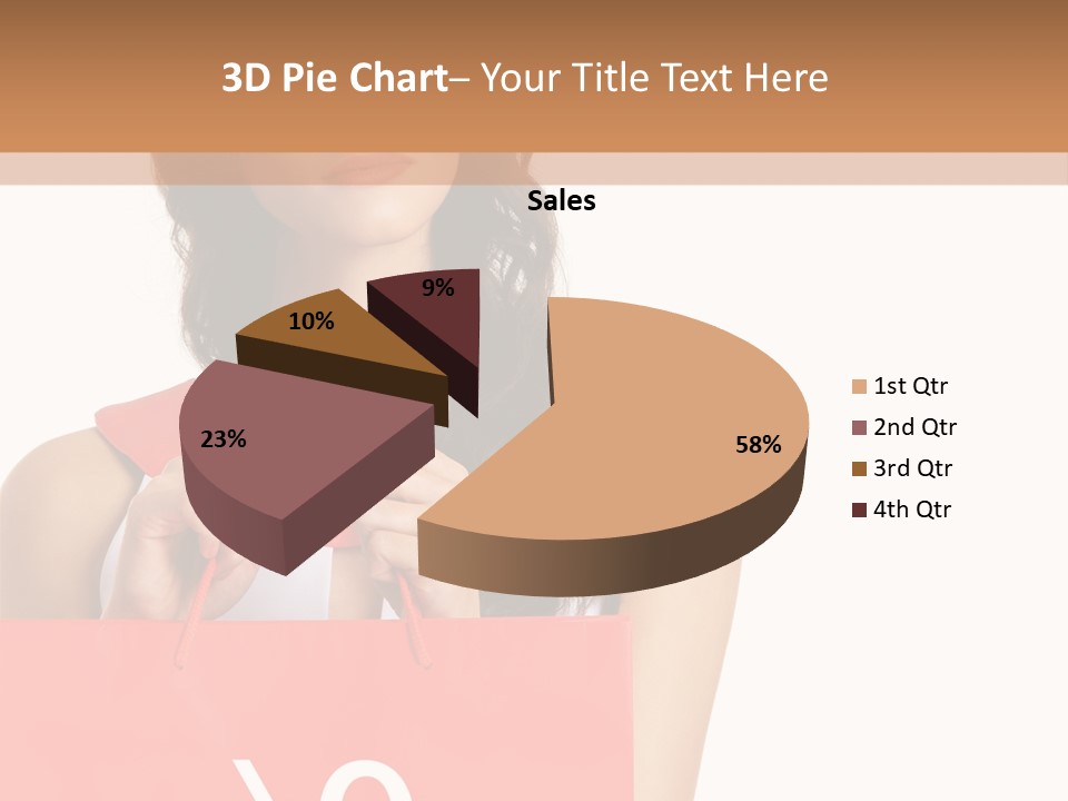 Bag White Copyspace PowerPoint Template
