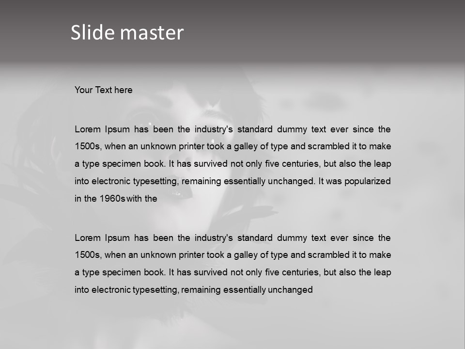 Gothic Girl Monster Blackbird PowerPoint Template