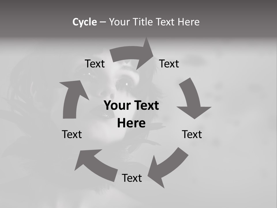 Gothic Girl Monster Blackbird PowerPoint Template