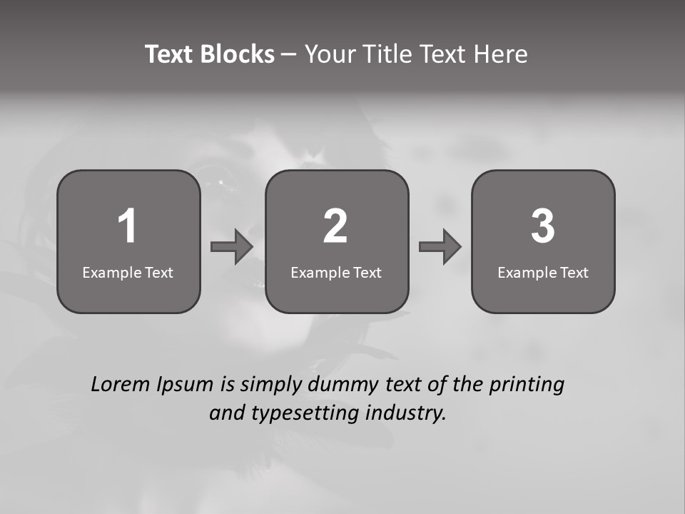 Gothic Girl Monster Blackbird PowerPoint Template