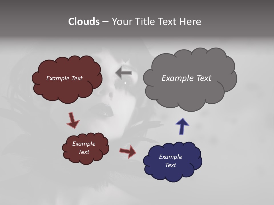 Gothic Girl Monster Blackbird PowerPoint Template