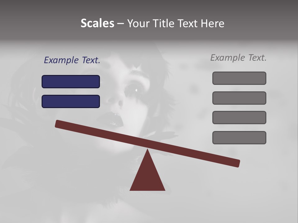 Gothic Girl Monster Blackbird PowerPoint Template