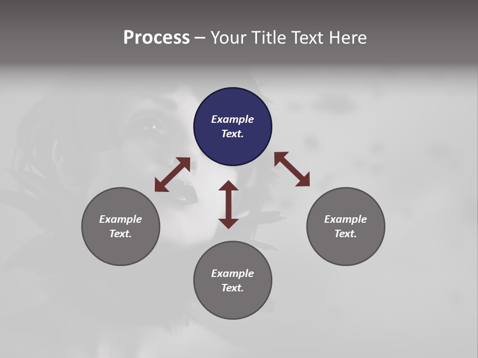 Gothic Girl Monster Blackbird PowerPoint Template