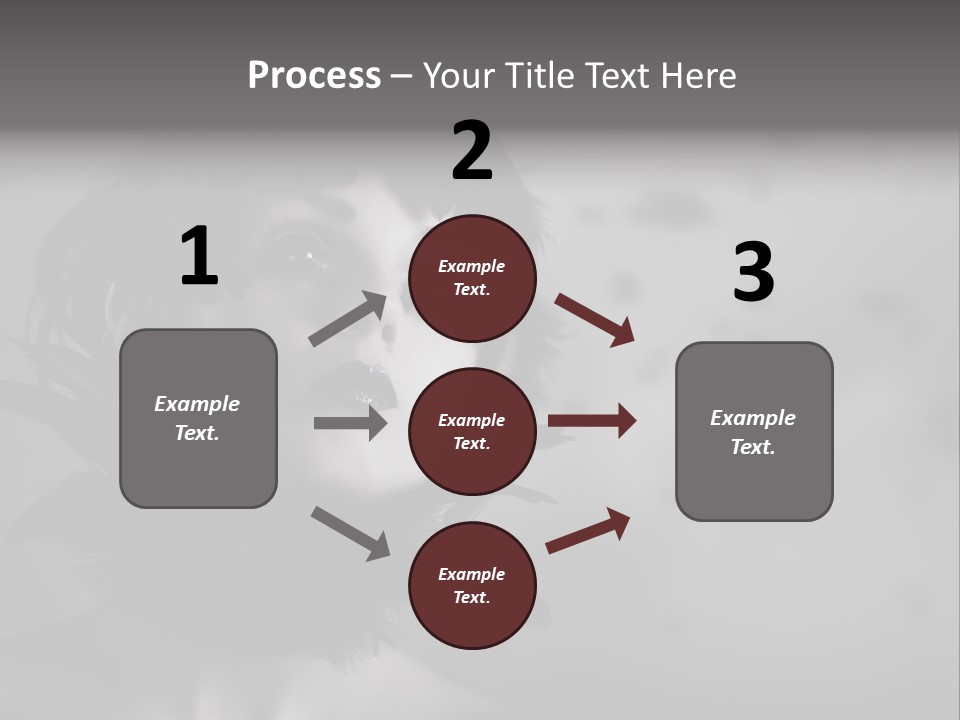 Gothic Girl Monster Blackbird PowerPoint Template