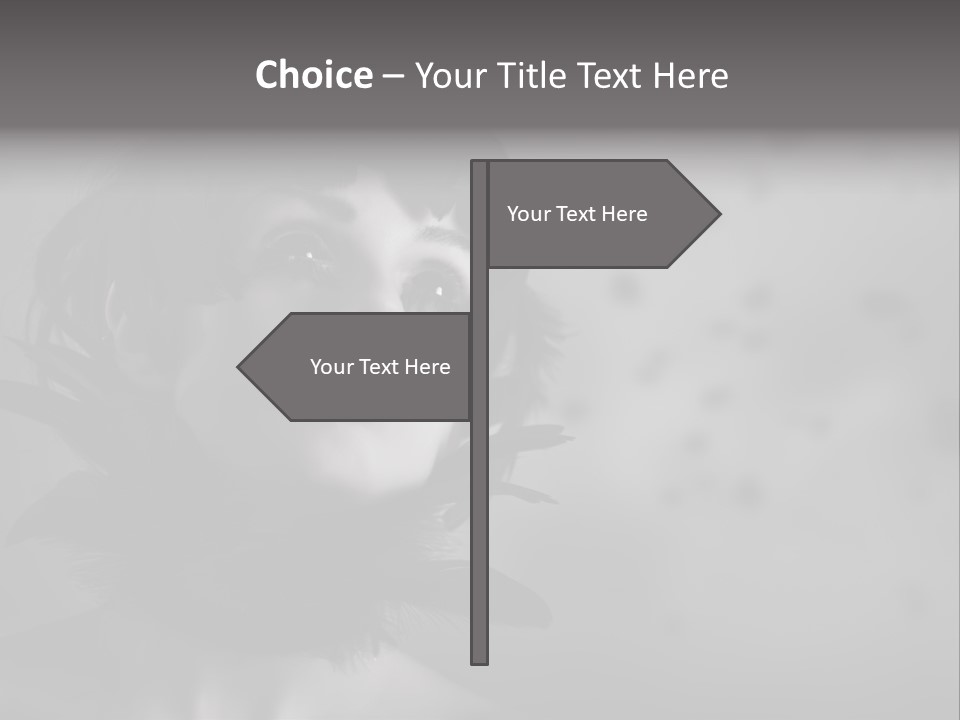 Gothic Girl Monster Blackbird PowerPoint Template